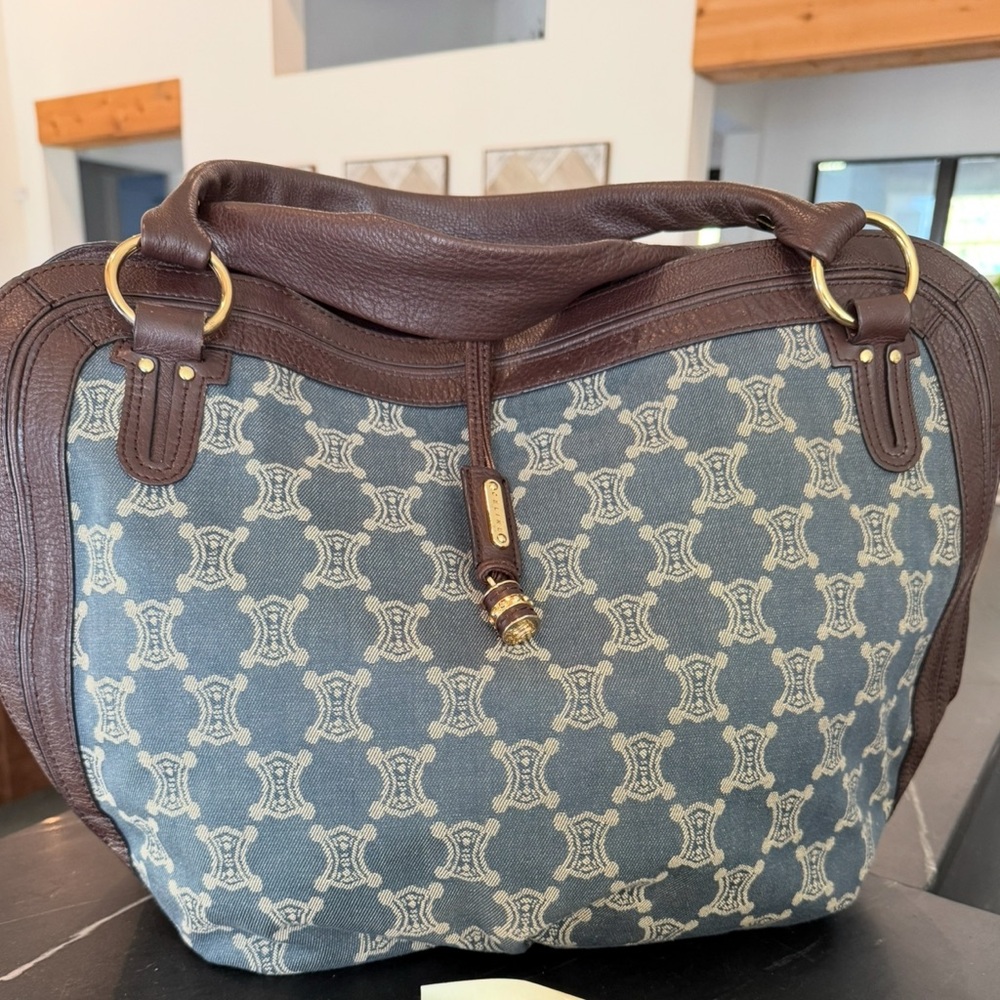Vintage Denim Celine Macadam Bag